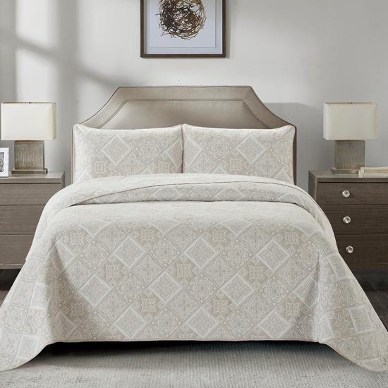 Bộ chăn ga gối dệt kim cương cxmicrotex Diamond Jacquard