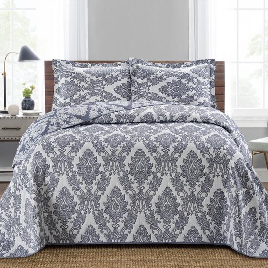 cxmicrotex Damask Jacquard Khăn trải giường Bộ chăn ga gối bông