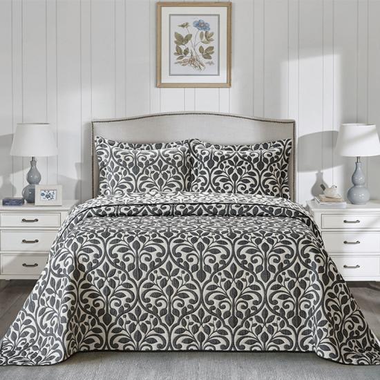 cxmicrotex Jacquard Weave Quilt 3PC Bộ đồ giường