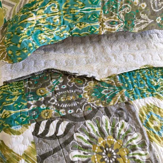 Chắp vá Sherpa Quilt And Sham Set
