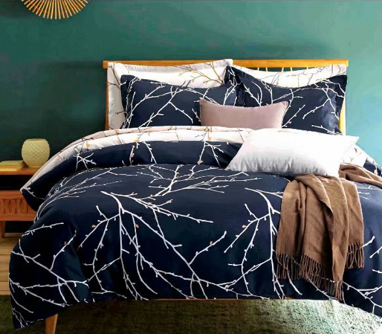 Reactive Print Duvet Cover Bộ ga trải giường có thể đảo ngược